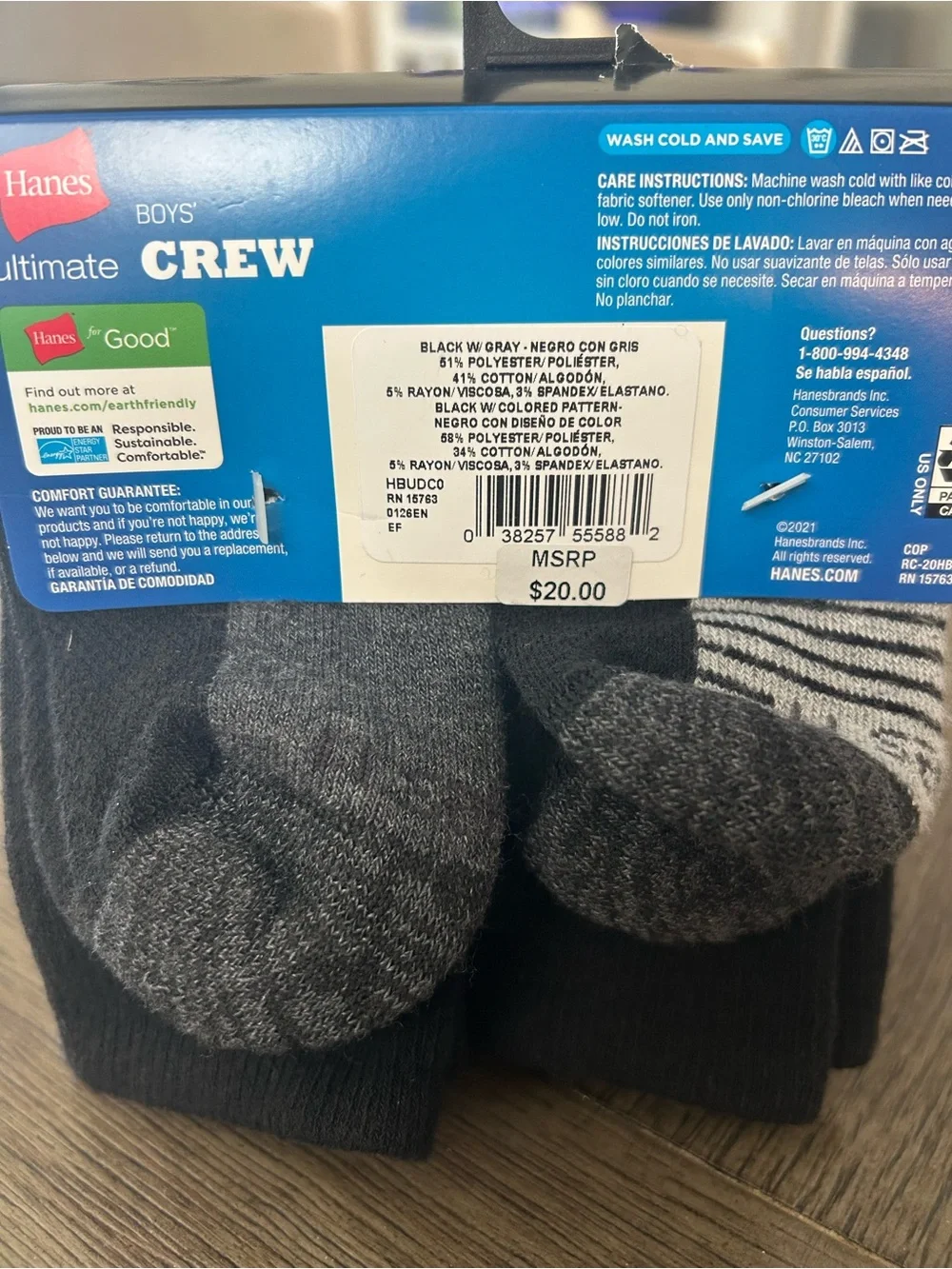 Hanes ten pairs